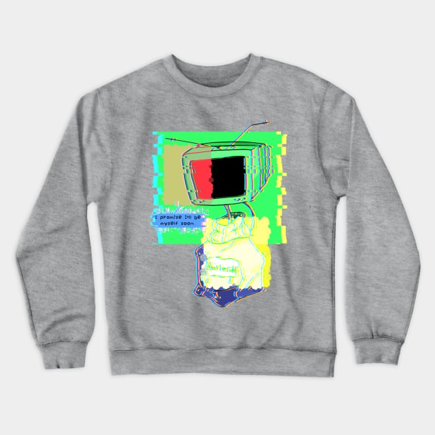 Glitching Crewneck Sweatshirt by InsomniacKatz